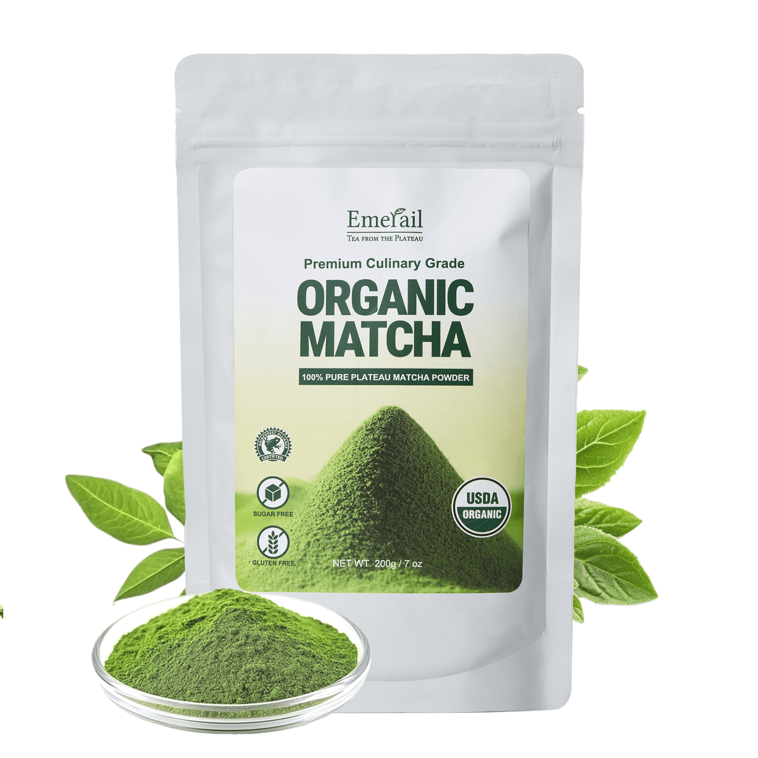 Matcha--Emerail Premium Culinary Grade Organic Matcha Green Tea Powder ...